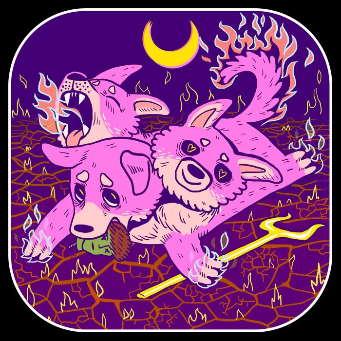 Cute Cerberus 3 Headed Puppy Dog of Hell 16 in Basic Backpack