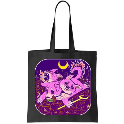 Cute Cerberus 3 Headed Puppy Dog of Hell Bag