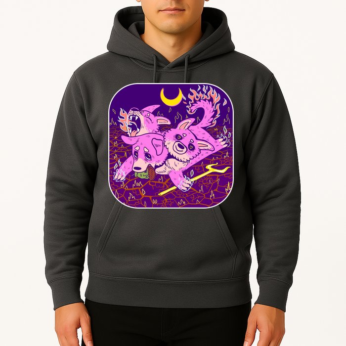 Cute Cerberus 3 Headed Puppy Dog of Hell Hoodie