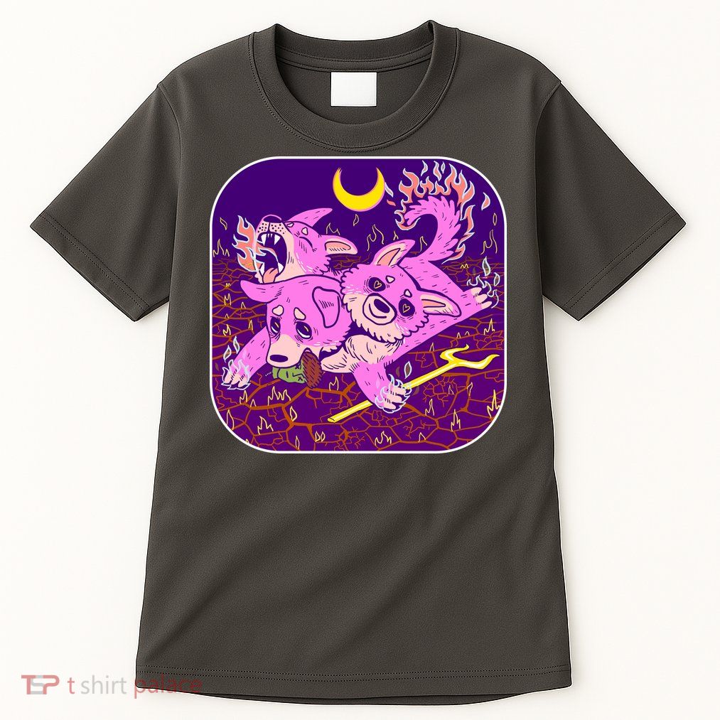 Cute Cerberus 3 Headed Puppy Dog of Hell Tall T-Shirt
