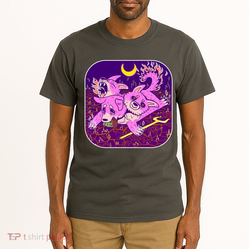 Cute Cerberus 3 Headed Puppy Dog of Hell Tall T-Shirt