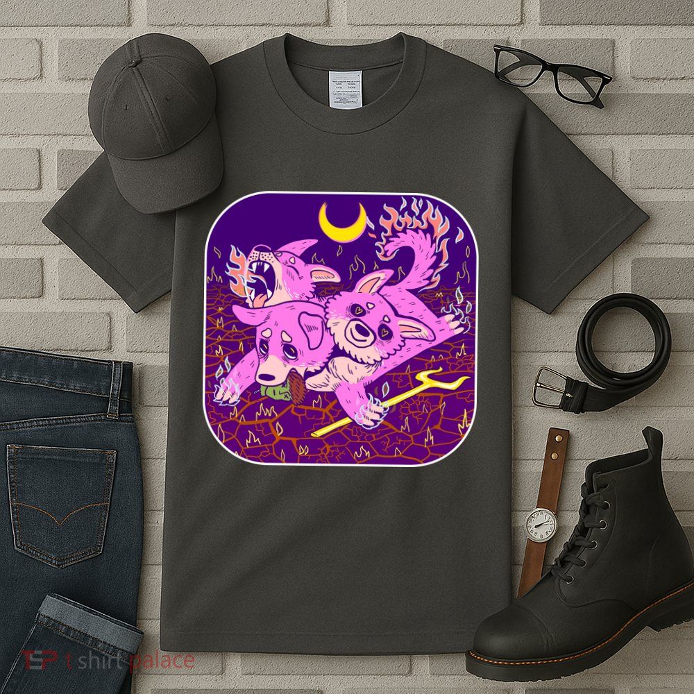 Cute Cerberus 3 Headed Puppy Dog of Hell Tall T-Shirt