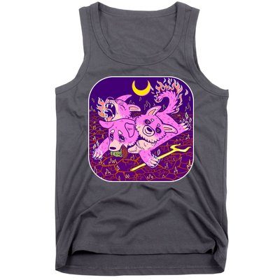 Cute Cerberus 3 Headed Puppy Dog of Hell Tank Top