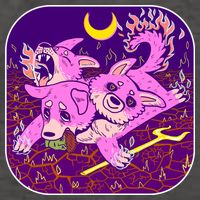 Cute Cerberus 3 Headed Puppy Dog of Hell Vector Backpack