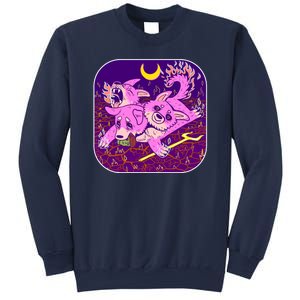 Cute Cerberus 3 Headed Puppy Dog of Hell Sweatshirt