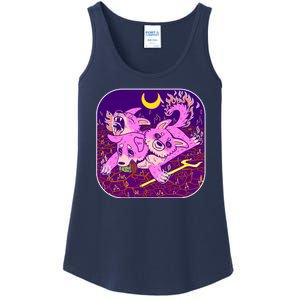 Cute Cerberus 3 Headed Puppy Dog of Hell Ladies Essential Tank