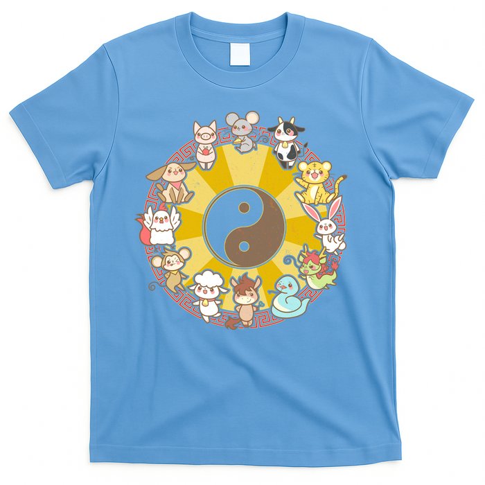 Cute Chinese Zodiac Animals T-Shirt