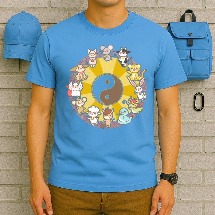 Cute Chinese Zodiac Animals T-Shirt