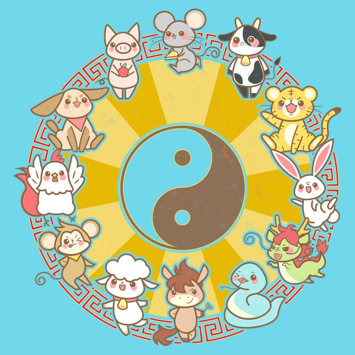 Cute Chinese Zodiac Animals T-Shirt