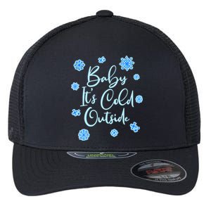 Cute Christmas Baby It's Cold Outside  Flexfit Unipanel Trucker Cap