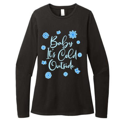 Cute Christmas Baby It's Cold Outside  Womens CVC Long Sleeve Shirt