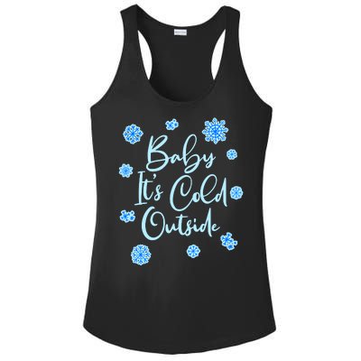 Cute Christmas Baby It's Cold Outside  Ladies PosiCharge Competitor Racerback Tank