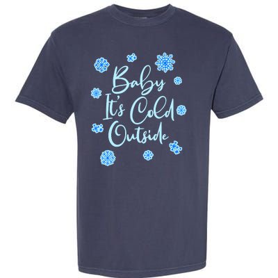 Cute Christmas Baby It's Cold Outside  Garment-Dyed Heavyweight T-Shirt