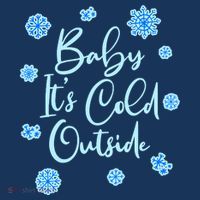 Cute Christmas Baby It's Cold Outside  Tall T-Shirt