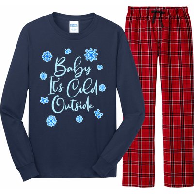 Cute Christmas Baby It's Cold Outside  Long Sleeve Pajama Set