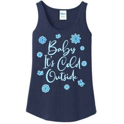 Cute Christmas Baby It's Cold Outside  Ladies Essential Tank