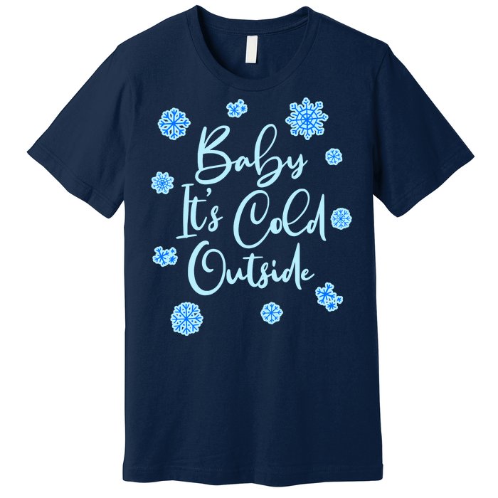 Cute Christmas Baby It's Cold Outside  Premium T-Shirt