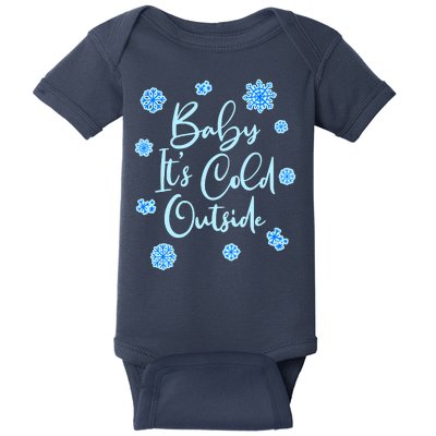 Cute Christmas Baby It's Cold Outside  Baby Bodysuit