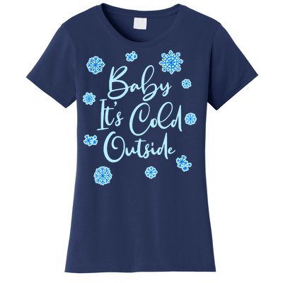 Cute Christmas Baby It's Cold Outside  Women's T-Shirt