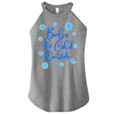 Cute Christmas Baby It's Cold Outside  Women's Perfect Tri Rocker Tank