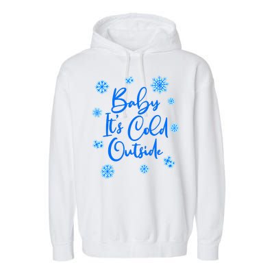 Cute Christmas Baby It's Cold Outside  Garment-Dyed Fleece Hoodie