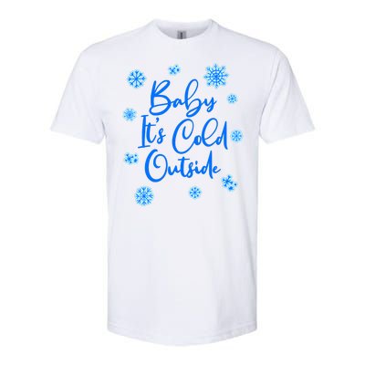 Cute Christmas Baby It's Cold Outside  Softstyle CVC T-Shirt