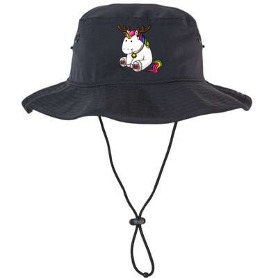 Cute Christmas Comic Reindeer Unicorn Bucket Hat
