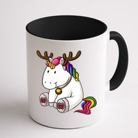 Cute Christmas Comic Reindeer Unicorn Mug