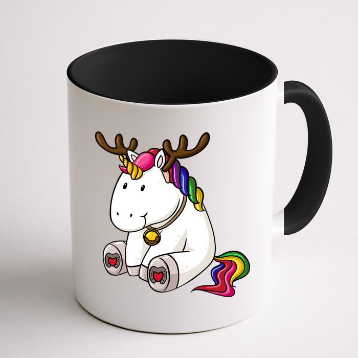 Cute Christmas Comic Reindeer Unicorn Mug