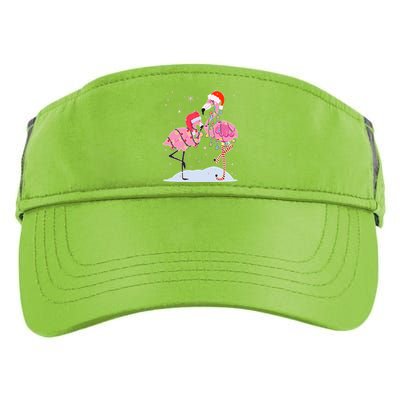 Cute Christmas Festive Flamingos Adult Drive Performance Visor