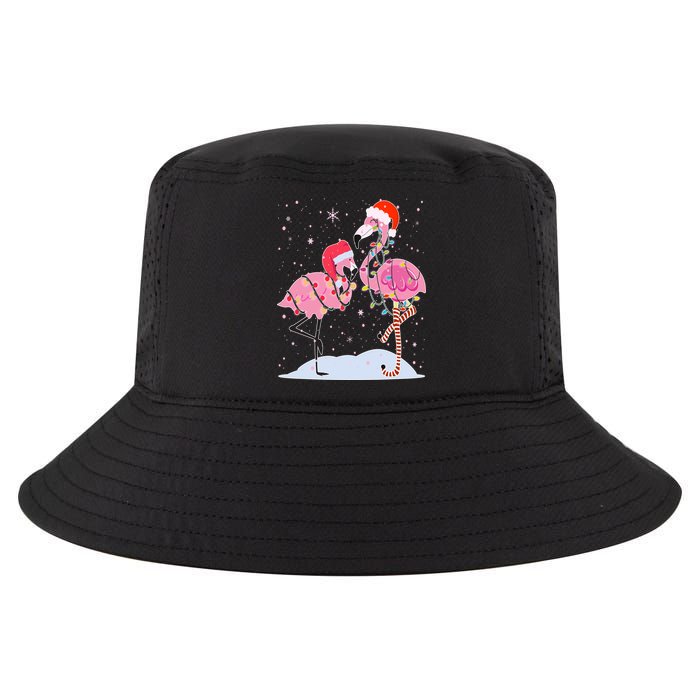 Cute Christmas Festive Flamingos Cool Comfort Performance Bucket Hat