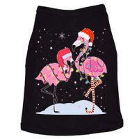 Cute Christmas Festive Flamingos Doggie Tank