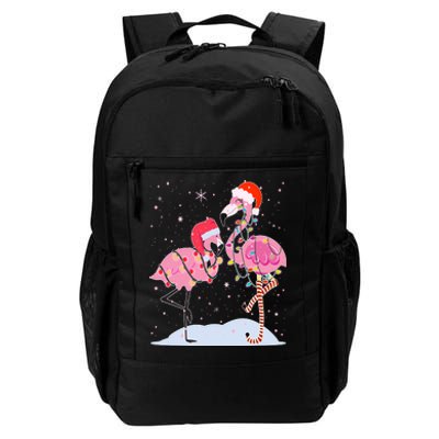 Cute Christmas Festive Flamingos Daily Commute Backpack