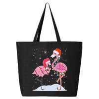 Cute Christmas Festive Flamingos 25L Jumbo Tote