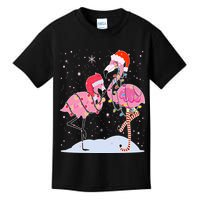 Cute Christmas Festive Flamingos Kids T-Shirt
