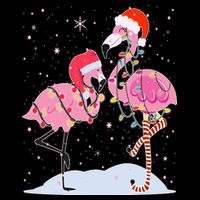 Cute Christmas Festive Flamingos Kids T-Shirt