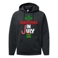 Cute Christmas In July Performance Fleece Hoodie