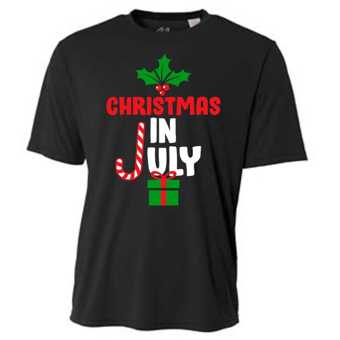 Cute Christmas In July Cooling Performance Crew T-Shirt