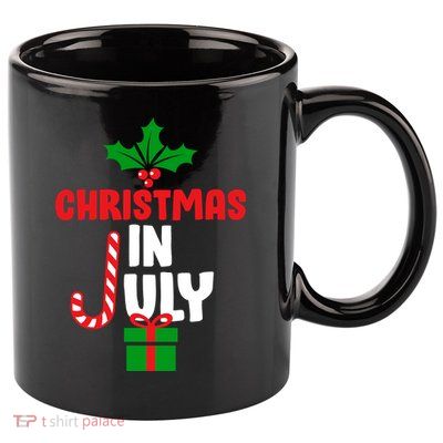 Cute Christmas In July 11oz C Handle Ceramic Mug