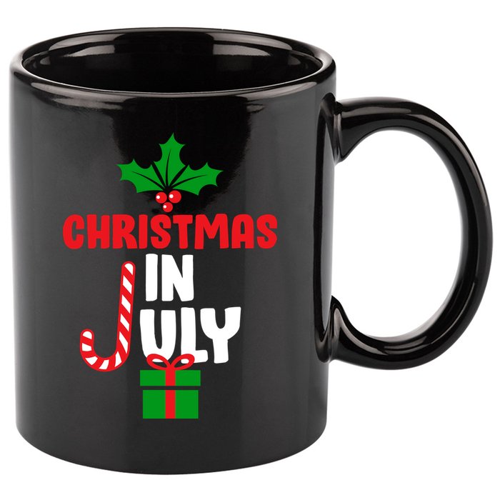 Cute Christmas In July 11oz C Handle Ceramic Mug