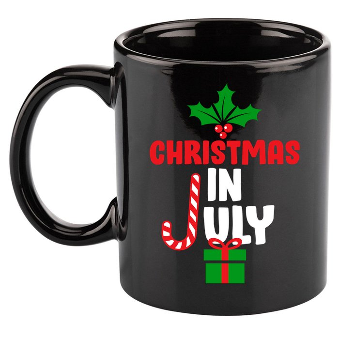 Cute Christmas In July 11oz C Handle Ceramic Mug
