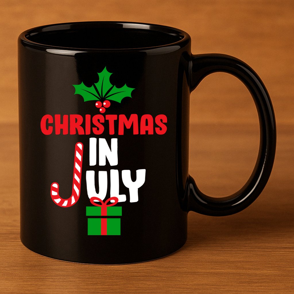 Cute Christmas In July 11oz C Handle Ceramic Mug
