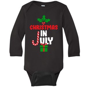 Cute Christmas In July Baby Long Sleeve Bodysuit