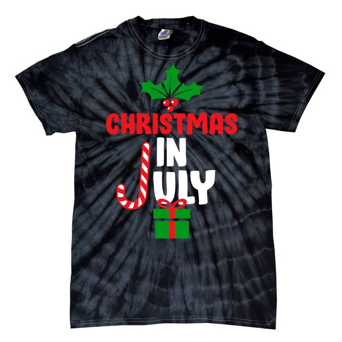 Cute Christmas In July Tie-Dye T-Shirt