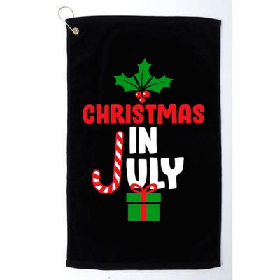 Cute Christmas In July Golf Towel