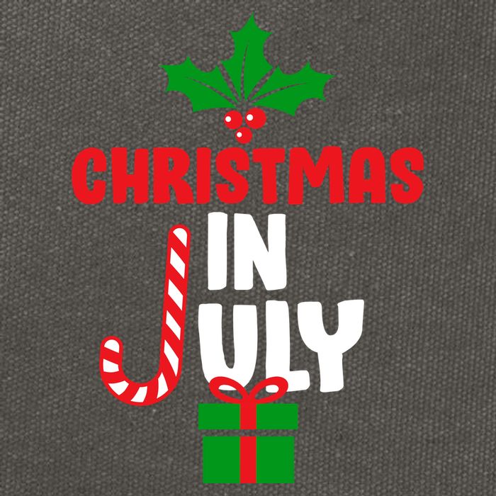 Cute Christmas In July Cotton Canvas Backpack
