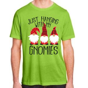 Cute Christmas Just Hanging With My Gnomies Adult ChromaSoft Performance T-Shirt