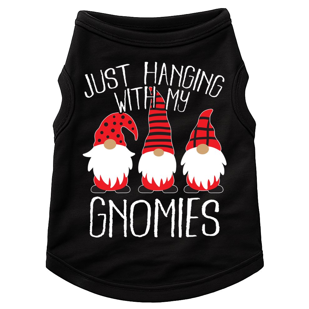 Cute Christmas Just Hanging With My Gnomies Doggie Tank