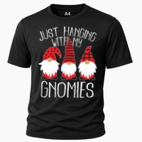 Cute Christmas Just Hanging With My Gnomies Cooling Performance Crew T-Shirt