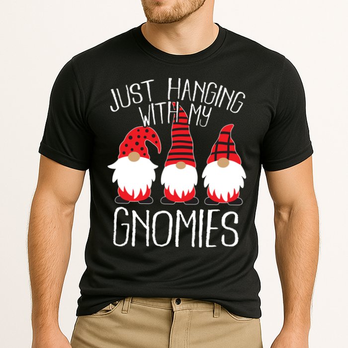 Cute Christmas Just Hanging With My Gnomies Cooling Performance Crew T-Shirt